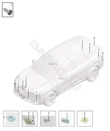 Датчик парктроника GEELY 7088098700B04