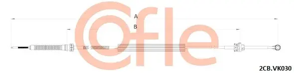 Трос КПП COFLE/TELCO 2CB.VK030