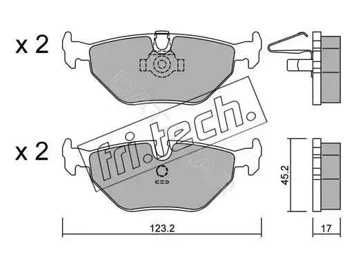 Тормозные колодки Fri.tech. 219.0