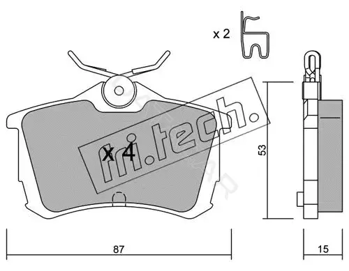 Тормозные колодки Fri.tech. 481.0