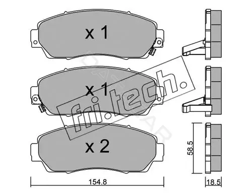 Тормозные колодки Fri.tech. 920.0