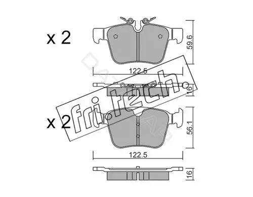 Тормозные колодки Fri.tech. 1122.0