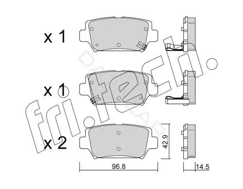 Тормозные колодки Fri.tech. 1240.0