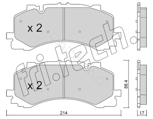 Тормозные колодки Fri.tech. 1252.0