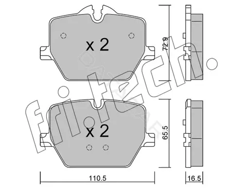Тормозные колодки Fri.tech. 1266.0