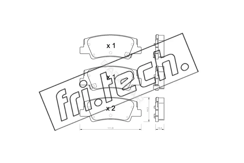 Тормозные колодки Fri.tech. 1299.0