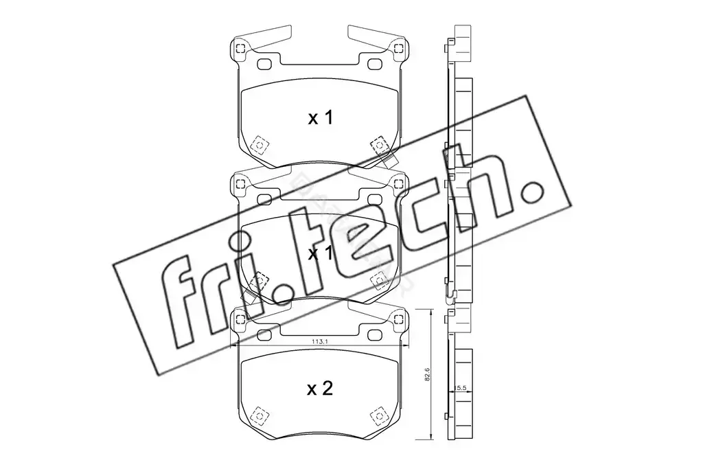 Тормозные колодки Fri.tech. 1307.0