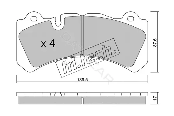 Тормозные колодки Fri.tech. 1328.0