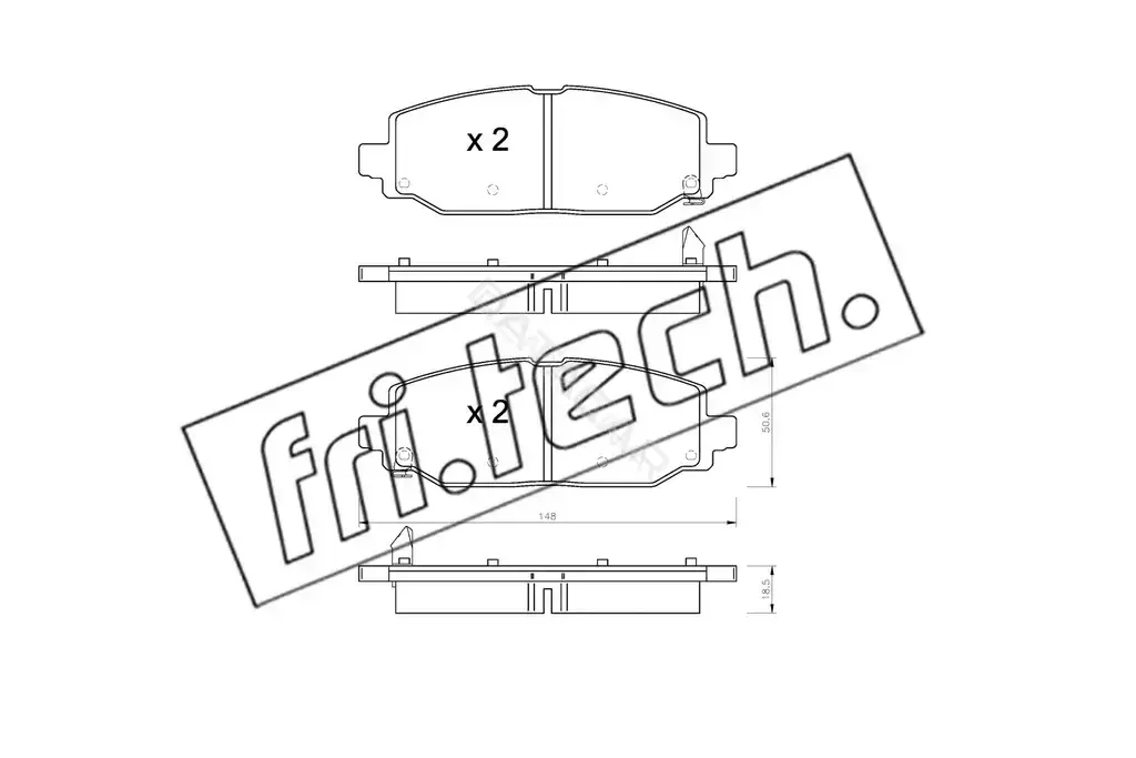 Тормозные колодки Fri.tech. 1335.0
