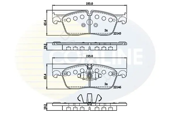 Тормозные колодки COMLINE CBP02253