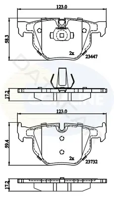 Тормозные колодки COMLINE CBP02295