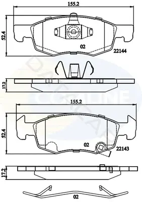 Тормозные колодки COMLINE CBP32301