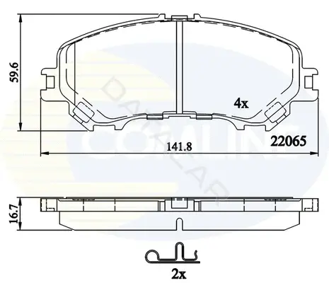 Тормозные колодки COMLINE CBP32304