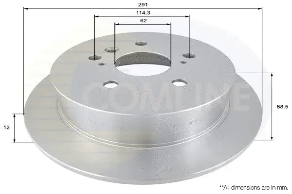 Тормозные диски COMLINE ADC01102