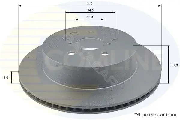 Тормозные диски COMLINE ADC01123V