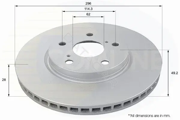 Тормозные диски COMLINE ADC01138V