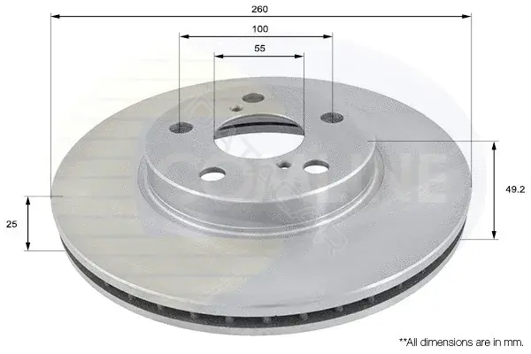 Тормозные диски COMLINE ADC0171V