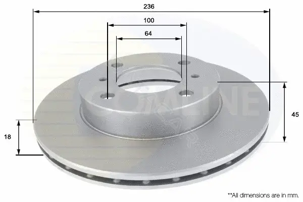 Тормозные диски COMLINE ADC0328V