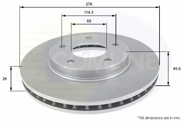 Тормозные диски COMLINE ADC0381V