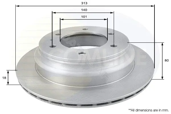Тормозные диски COMLINE ADC0708V
