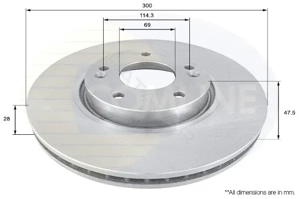 Тормозные диски COMLINE ADC1092V