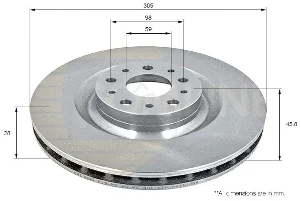 Тормозные диски COMLINE ADC1844V