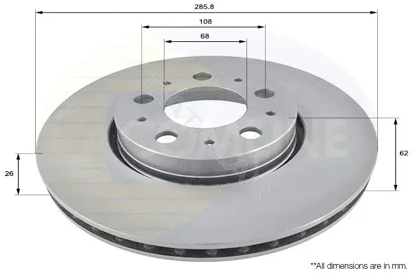 Тормозные диски COMLINE ADC1907V