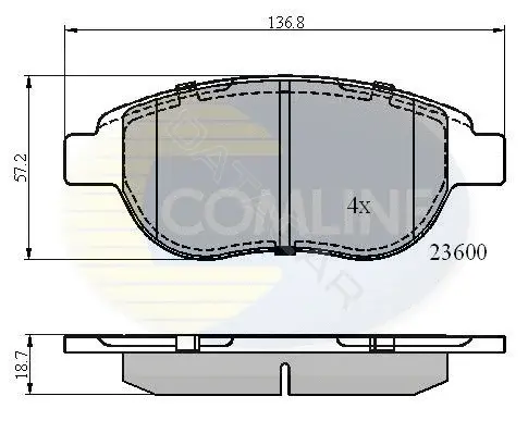 Тормозные колодки COMLINE CBP01038