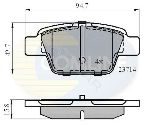Тормозные колодки COMLINE CBP01039