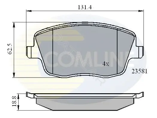 Тормозные колодки COMLINE CBP01147