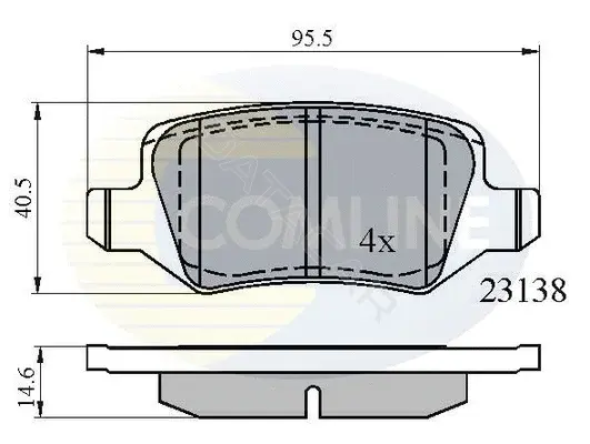Тормозные колодки COMLINE CBP01149