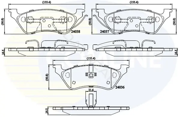 Тормозные колодки COMLINE CBP01164