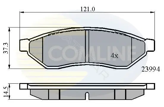 Тормозные колодки COMLINE CBP01190