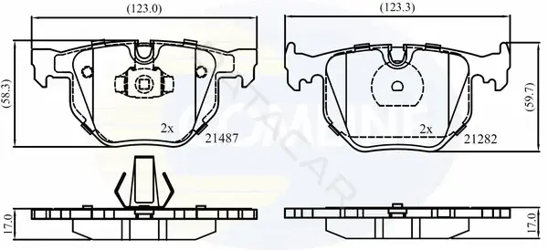 Тормозные колодки COMLINE CBP01205