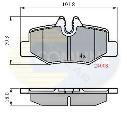 Тормозные колодки COMLINE CBP01306