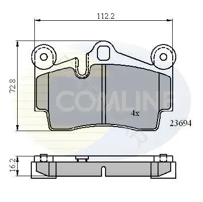 Тормозные колодки COMLINE CBP01316