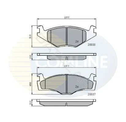 Тормозные колодки COMLINE CBP0148