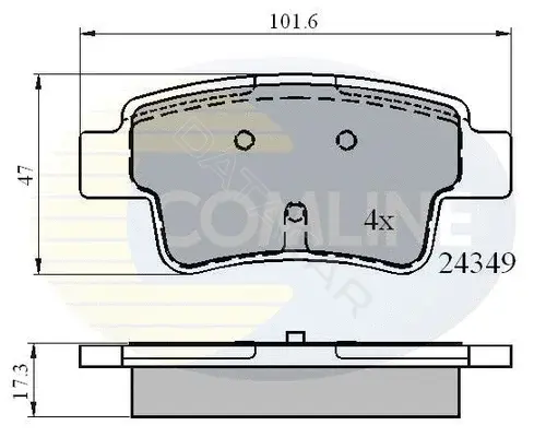 Тормозные колодки COMLINE CBP01528