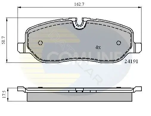 Тормозные колодки COMLINE CBP01533