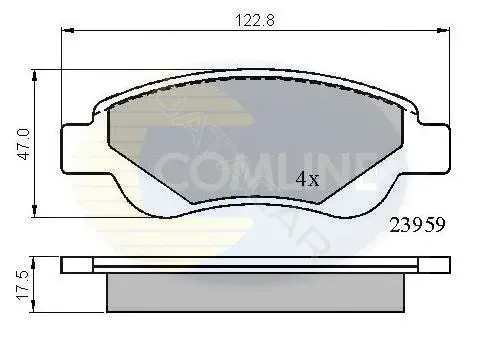 Тормозные колодки COMLINE CBP01552