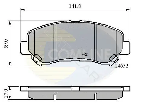 Тормозные колодки COMLINE CBP01577