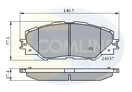 Тормозные колодки COMLINE CBP01625
