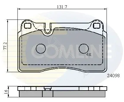 Тормозные колодки COMLINE CBP01626