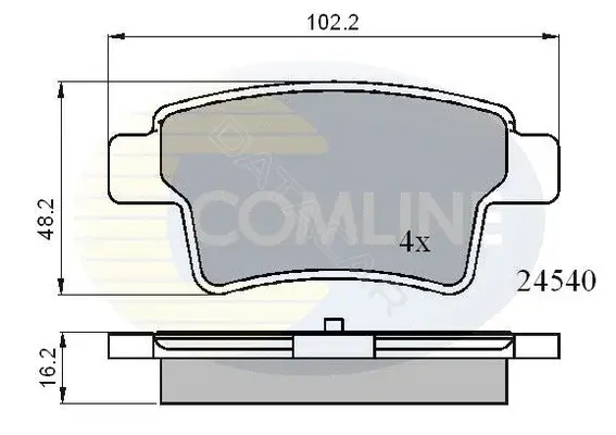 Тормозные колодки COMLINE CBP01713
