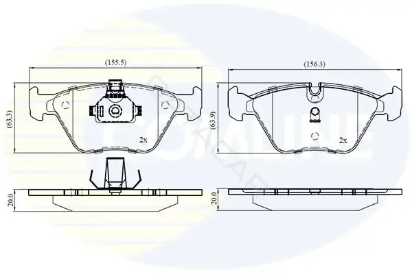 Тормозные колодки COMLINE CBP01744