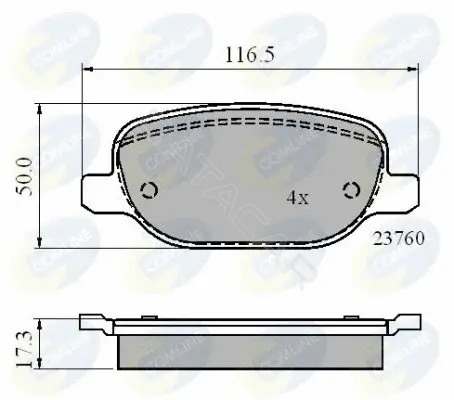 Тормозные колодки COMLINE CBP01769