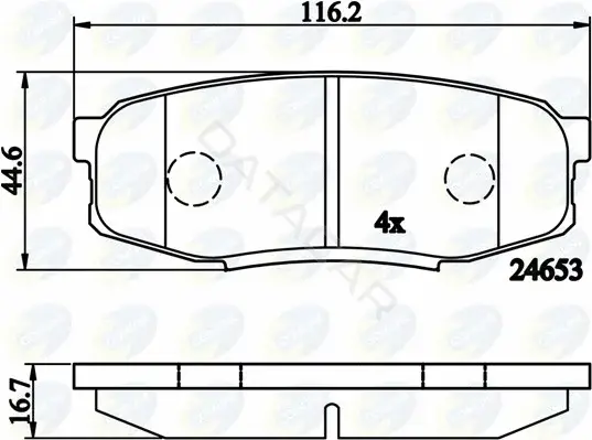Тормозные колодки COMLINE CBP02124