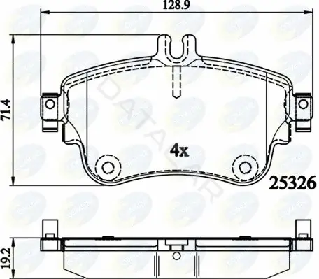 Тормозные колодки COMLINE CBP02151