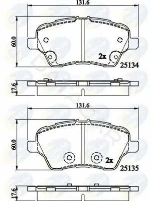 Тормозные колодки COMLINE CBP02197