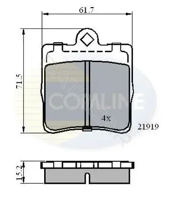 Тормозные колодки COMLINE CBP0454